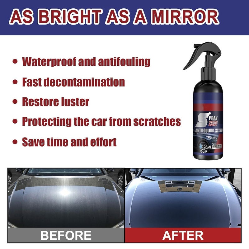 CROOT Spray Coating Agent, Ceramic Coating for Cars, High Protection 3 in 1 Spray, 3 in 1 High Protection Quick Car Coating Spray, Fast-Fine Coating Spray,Waterless Car Wash, Pack of 2 - Image 2
